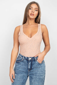 Scoop Neck Mesh Bodysuit